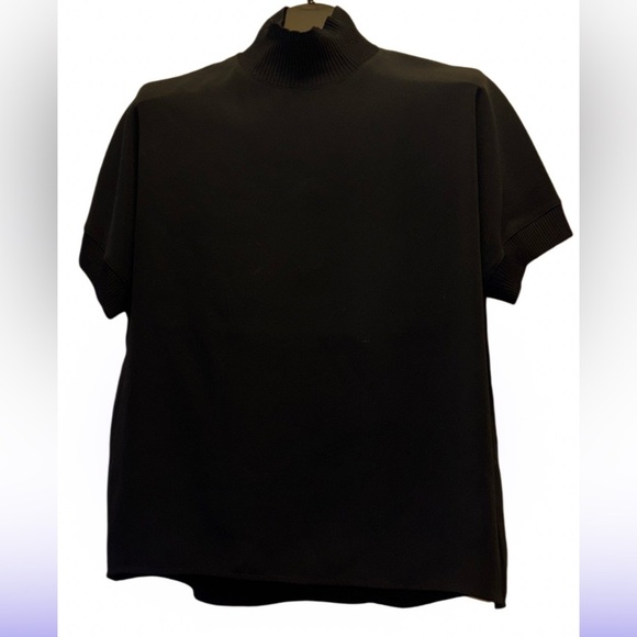 Calvin Klein high neck chiffon blouse Black Sz M - Picture 12 of 12